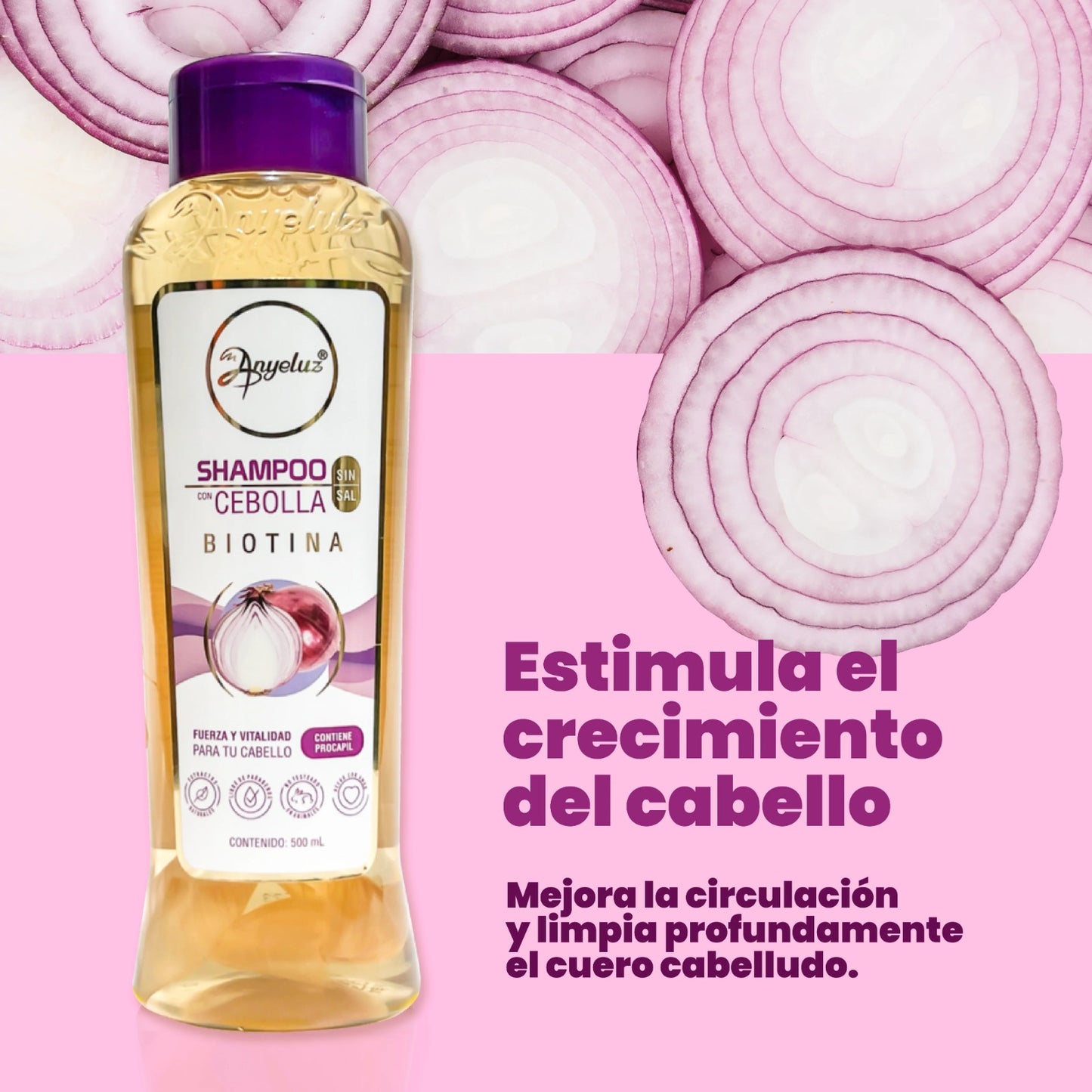 SHAMPOO CON CEBOLLA ANYELUZ