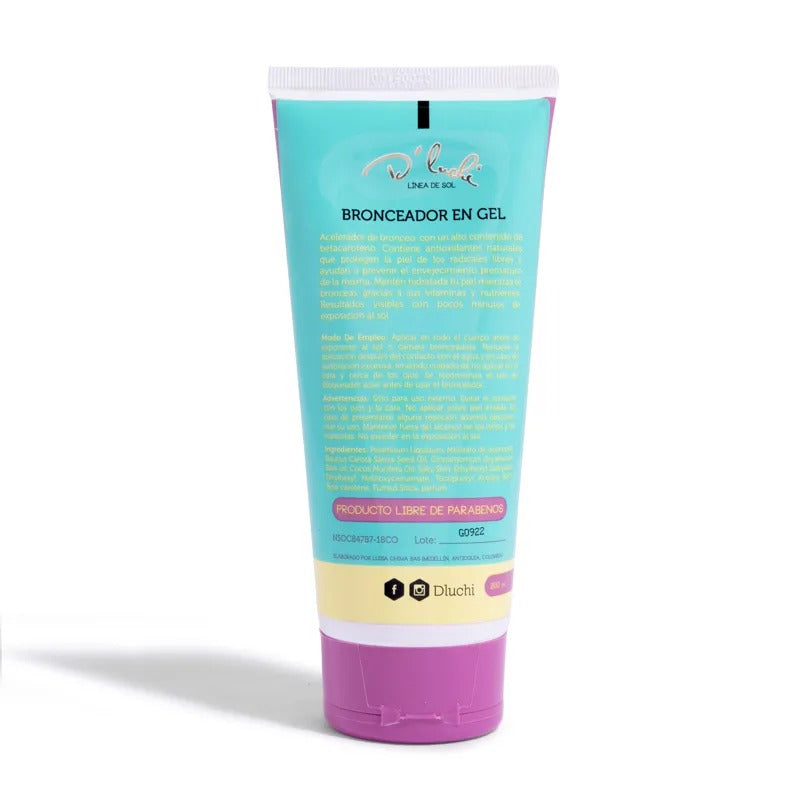 Bronceador en Gel D'Luchi 200 ML