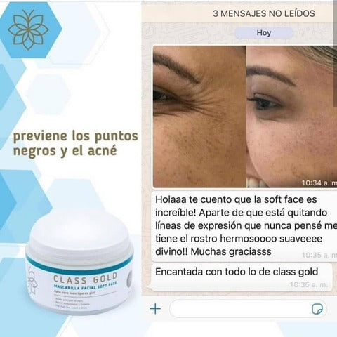 MASCARILLA FACIAL CLASS GOLD SOFT FACE 120GRS