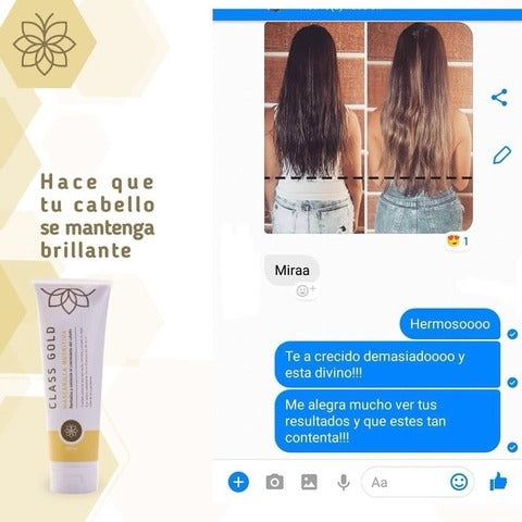MASCARILLA NUTRITIVA CLASS GOLD PARA EL CABELLO 250ml