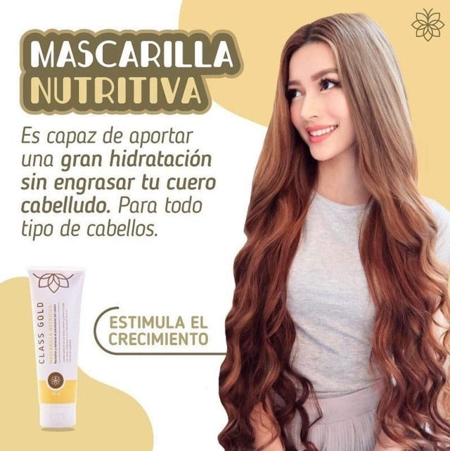 MASCARILLA NUTRITIVA CLASS GOLD PARA EL CABELLO 250ml