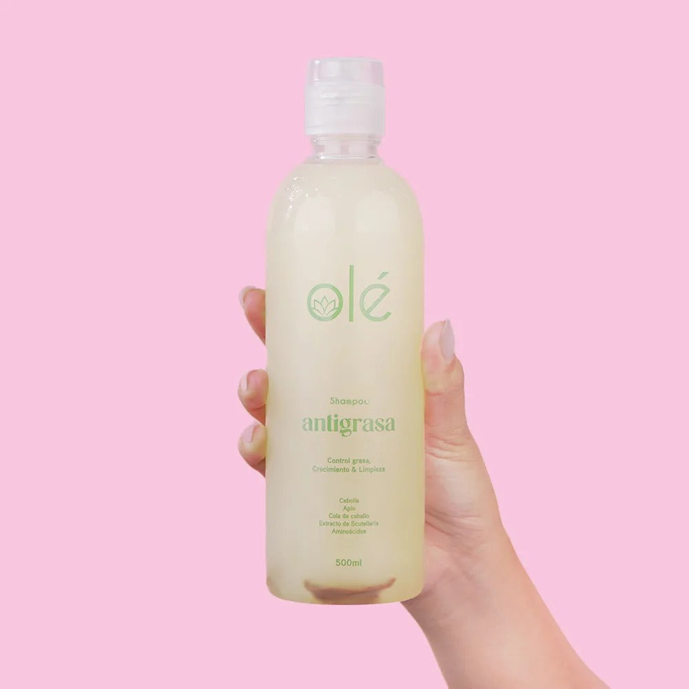 Shampoo cebolla, jengibre, apio Olé