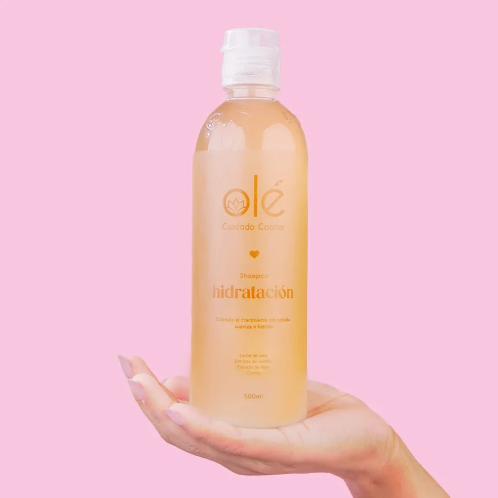 Shampoo coco, canela y miel Olé