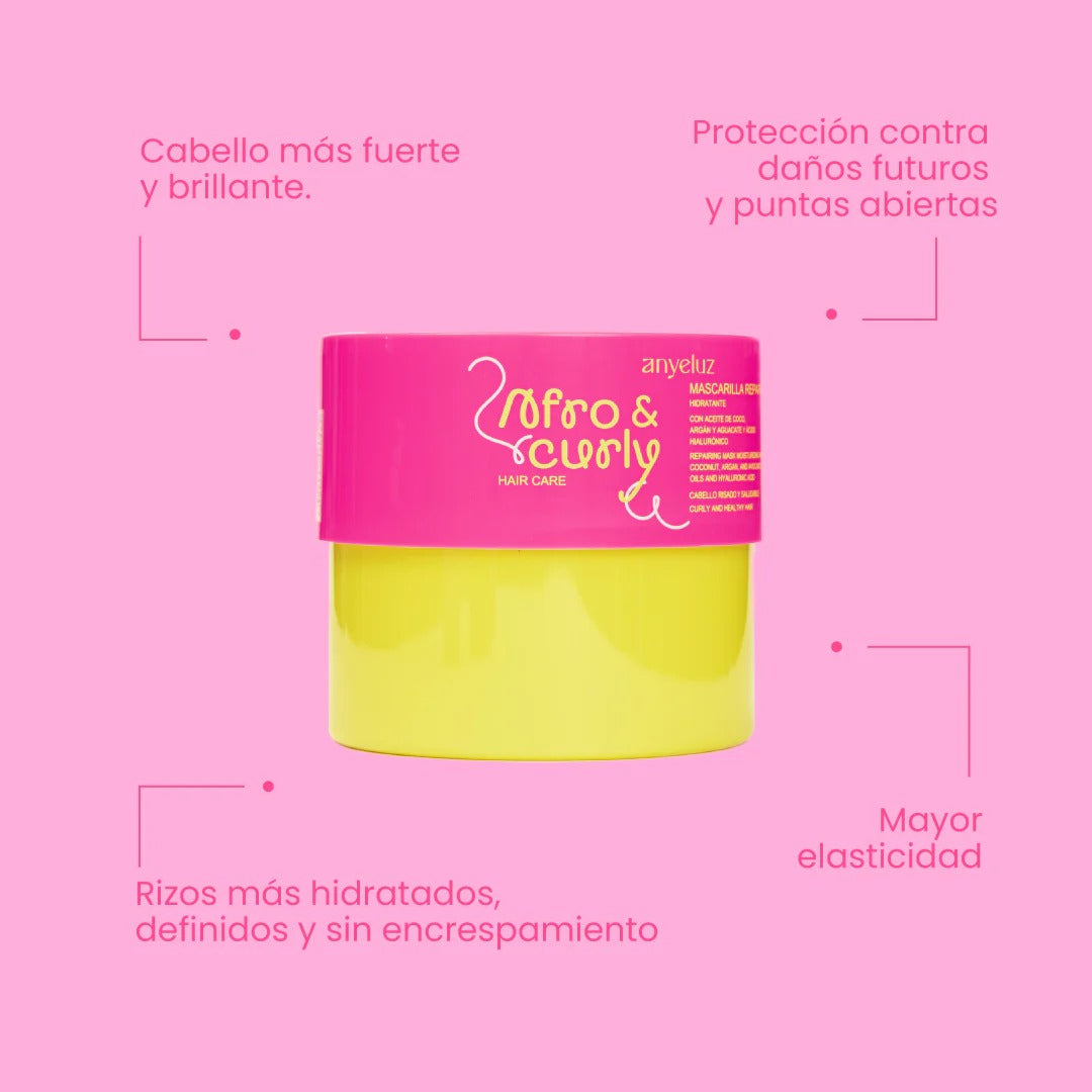 MASCARILLA REPARADORA HIDRATANTE AFRO & CURLY ANYELUZ