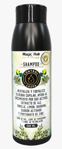 SHAMPOO MAGIC HAIR CONTROL CASPA CON CARBÓN ACTIVADO