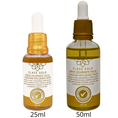 TÓNICO ACLARANTE CLASS GOLD PARA EL ROSTRO 50ML
