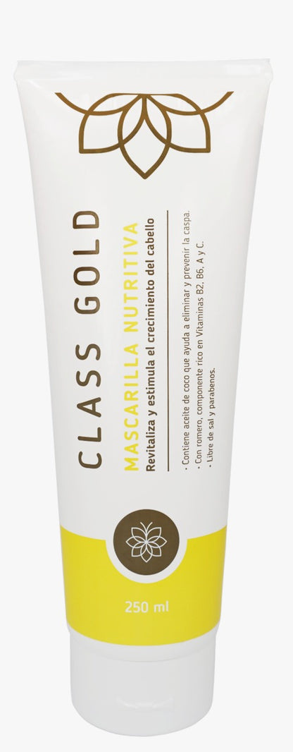 MASCARILLA NUTRITIVA CLASS GOLD PARA EL CABELLO 250ml