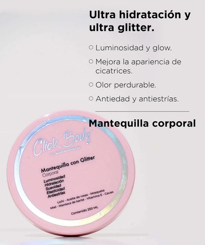 Mantequilla con glitter Click Hair