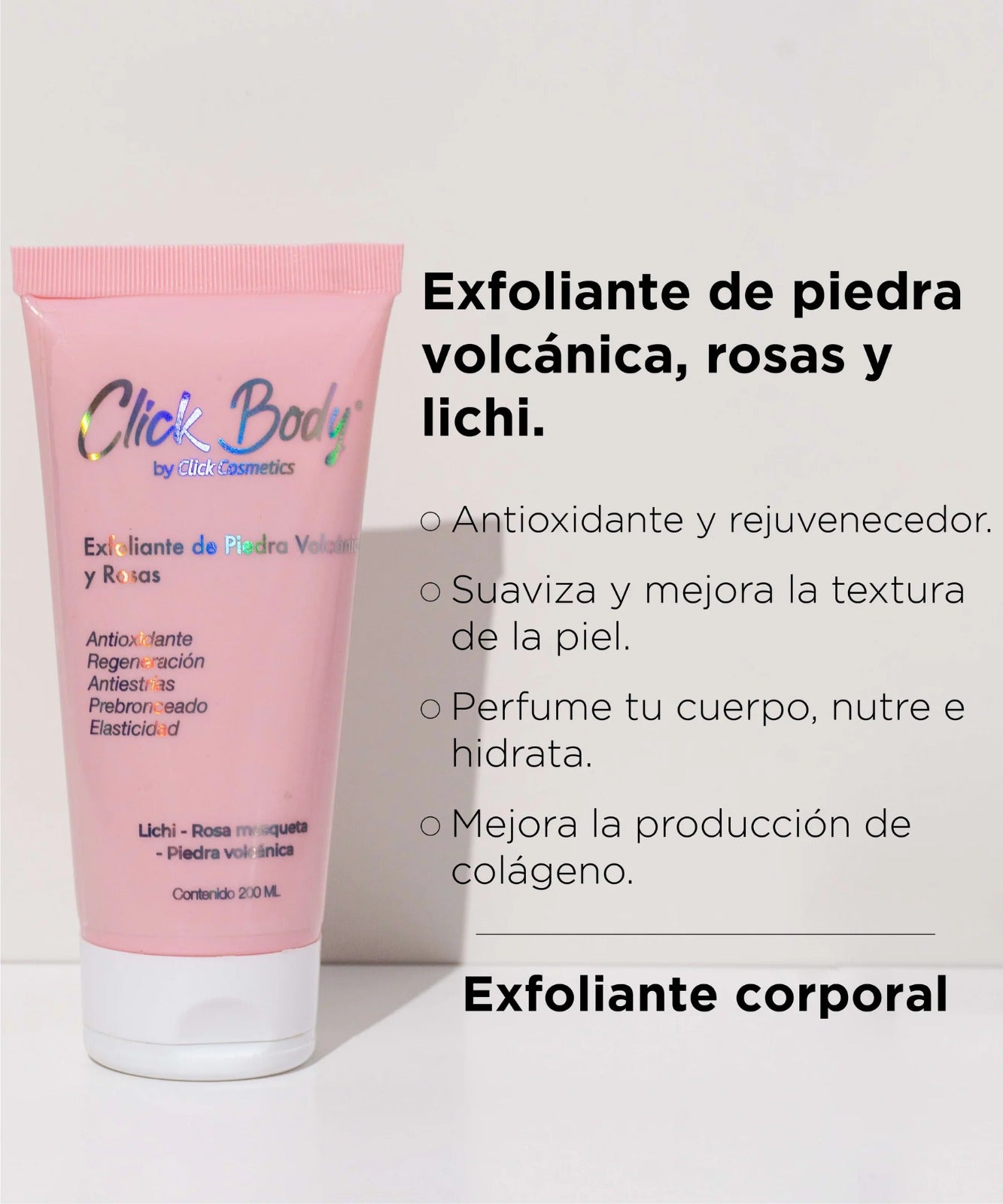 Exfoliante corporal de rosas