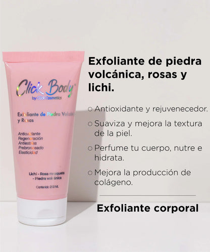 Exfoliante corporal de rosas
