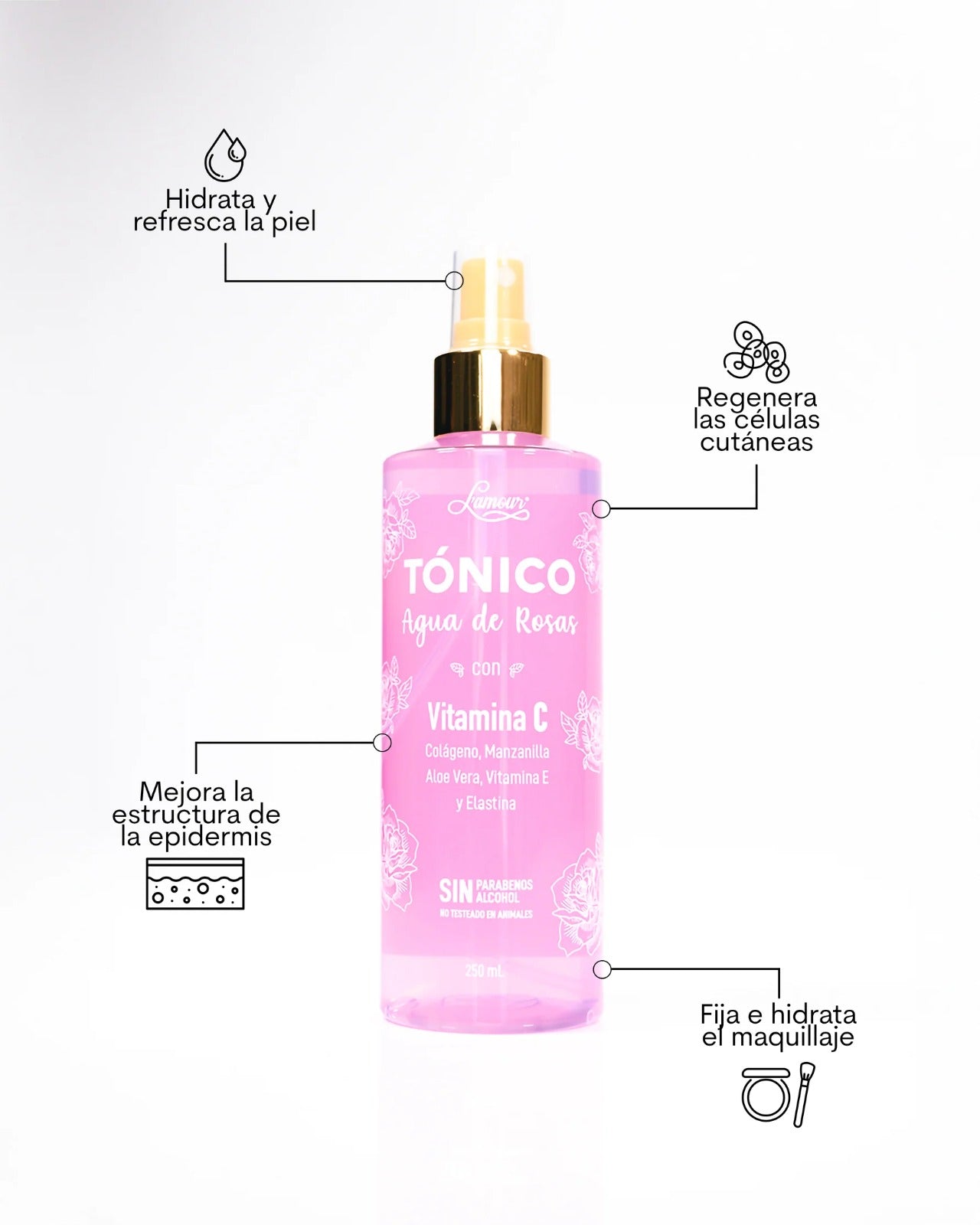 Tónico Agua De Rosas L´amour