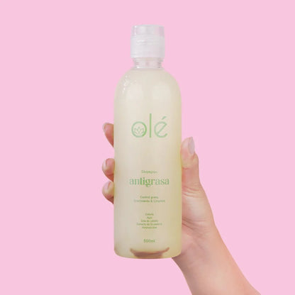 Shampoo cebolla, jengibre, apio Olé