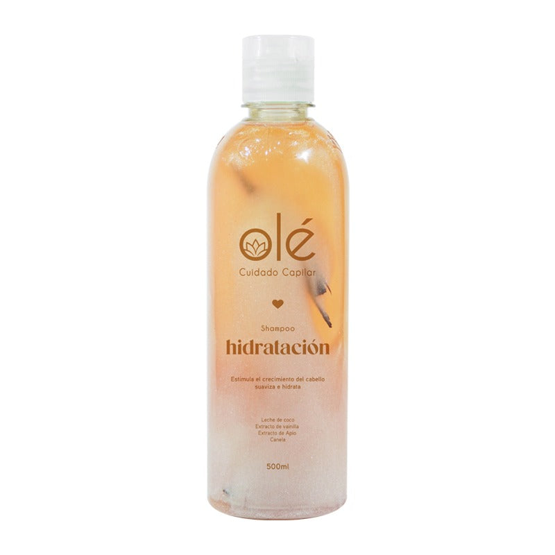Shampoo coco, canela y miel Olé